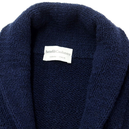 【中古】セッテフィーリ カシミア Settefili Cashmere コットンカシミヤ カーディガン
 ネイビー【サイズ46/XS】【NVY】【S/S】【状態ランクB】【メンズ】
【759494】
[BPD]