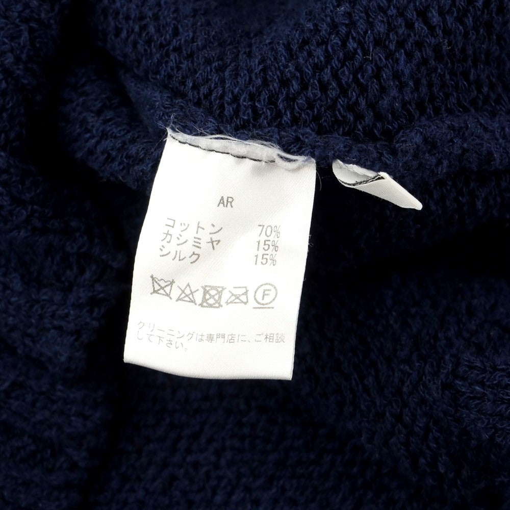 【中古】セッテフィーリ カシミア Settefili Cashmere コットンカシミヤ カーディガン
 ネイビー【サイズ46/XS】【NVY】【S/S】【状態ランクB】【メンズ】
【759494】
[BPD]