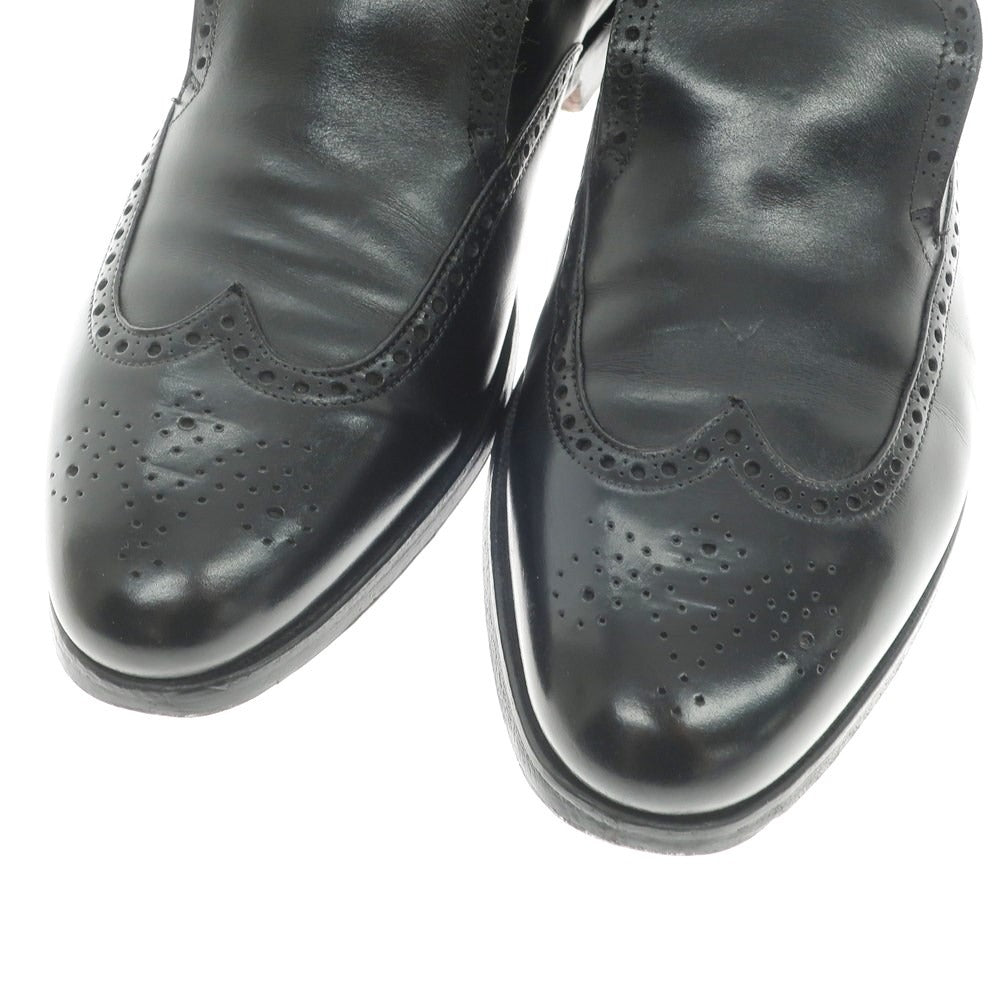 [Used] New &amp;amp; Lingwood Wingtip Loafers Black [8 1/2 E] [Condition Rank B] [Men&