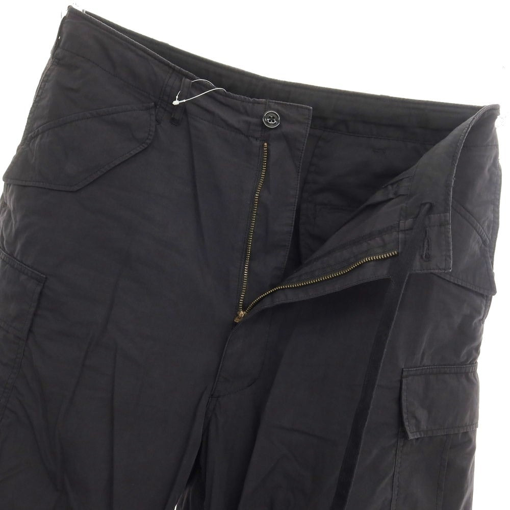 [Used] BEAMS 2024 Spring/Summer Cotton Nylon Cargo Pants Black [L] [Condition Rank B] [Men&