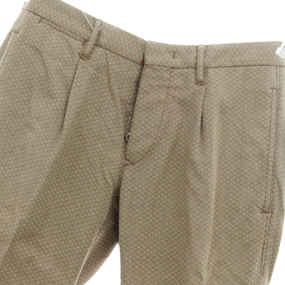 [Used] INCOTEX Cotton Wool Casual Slacks Pants Ash Brown x White [32] [Condition Rank B] [Men&