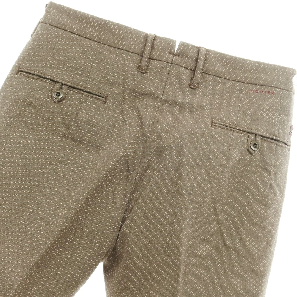 [Used] INCOTEX Cotton Wool Casual Slacks Pants Ash Brown x White [32] [Condition Rank B] [Men&