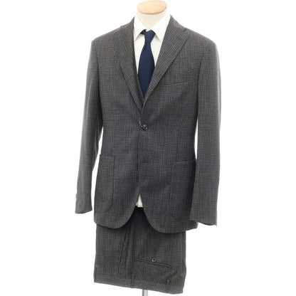 [Used] BOGLIOLI K.JACKET wool houndstooth pattern 3 button suit grey [46] [Condition Rank A] [Men&