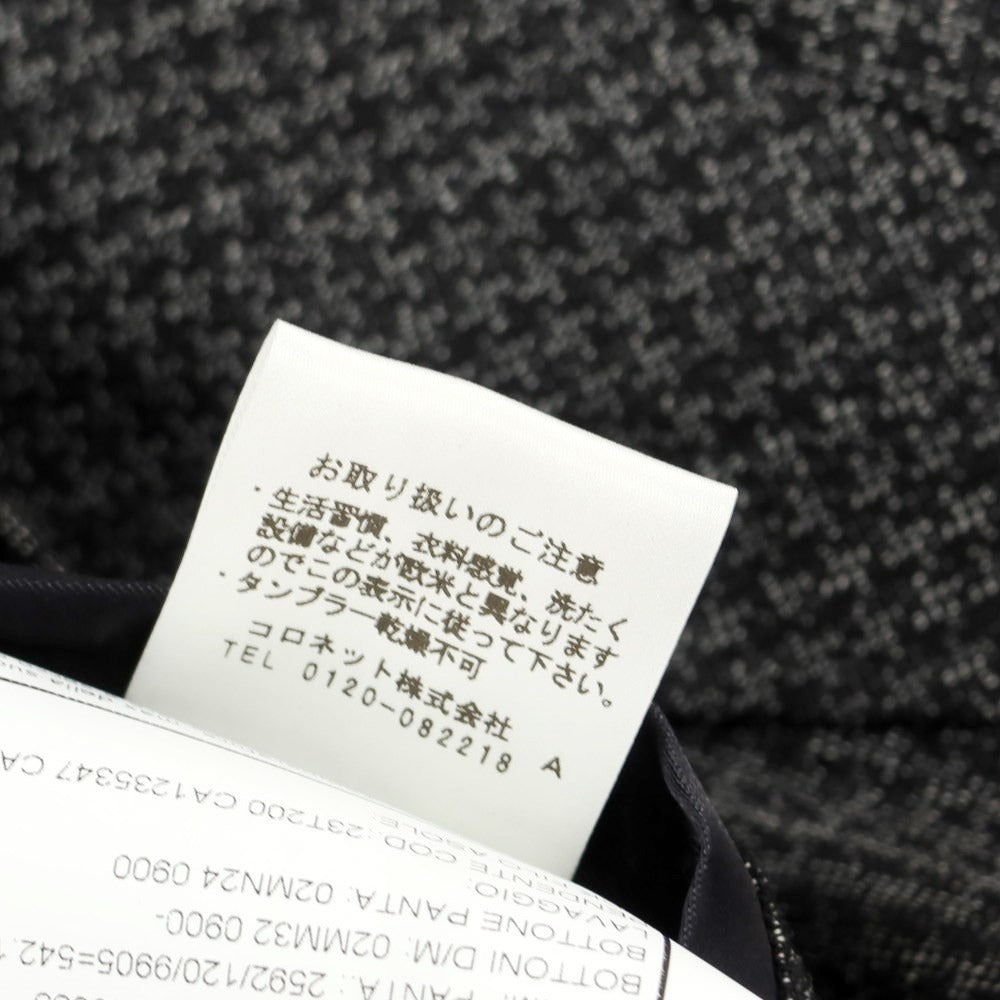 [Used] BOGLIOLI K.JACKET wool houndstooth pattern 3 button suit grey [46] [Condition Rank A] [Men&