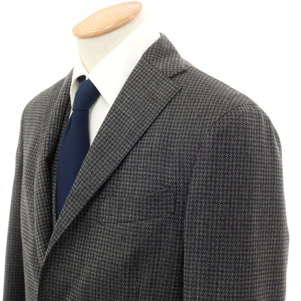 [Used] BOGLIOLI K.JACKET wool houndstooth pattern 3 button suit grey [46] [Condition Rank A] [Men&