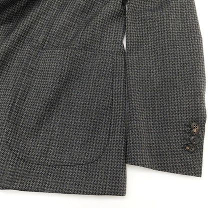 [Used] BOGLIOLI K.JACKET wool houndstooth pattern 3 button suit grey [46] [Condition Rank A] [Men&