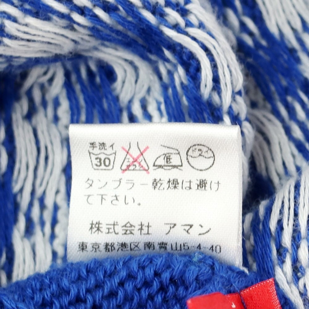 [Used] Altea Cotton Check Knit Vest Blue x White [S] [Condition Rank B] [Men&