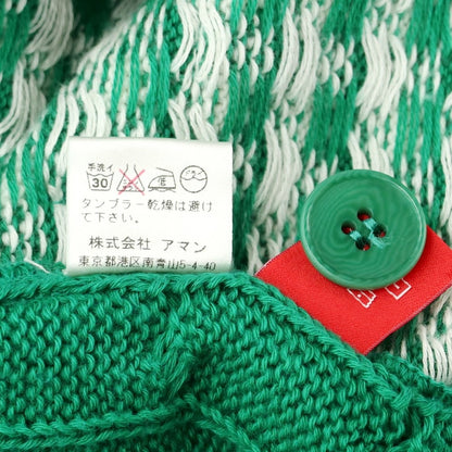 [Used] Altea Cotton Check Knit Vest Green x White [S] [Condition Rank B] [Men&