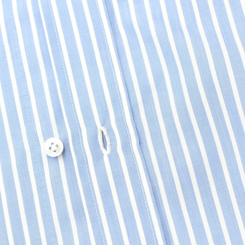 [Used] Luigi Borrelli Barneys New York exclusive striped dress shirt, blue x white [38] [Condition rank B] [Men&