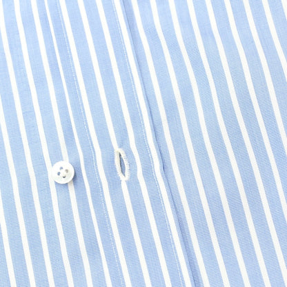 [Used] Luigi Borrelli Barneys New York exclusive striped dress shirt, blue x white [38] [Condition rank B] [Men&