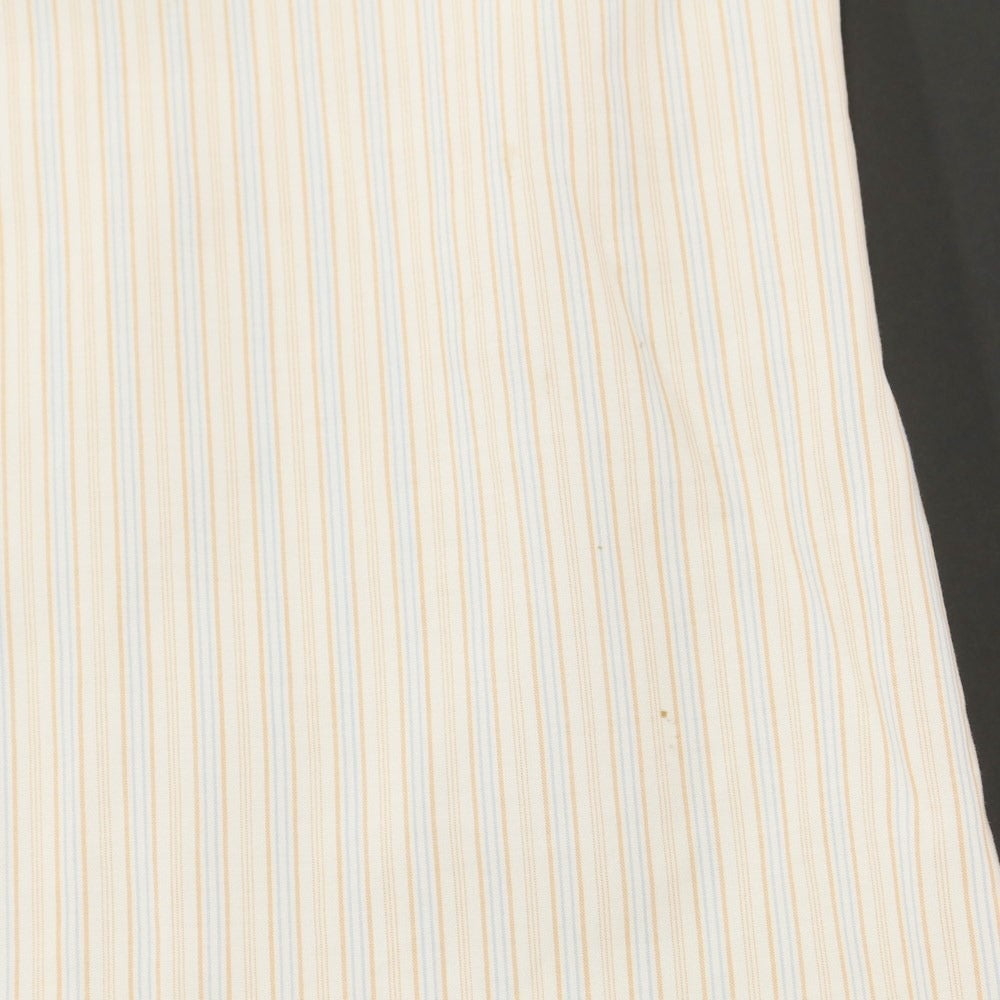 [Used] Luigi Borrelli Barneys New York exclusive striped dress shirt, orange x blue [38] [Condition rank B] [Men&