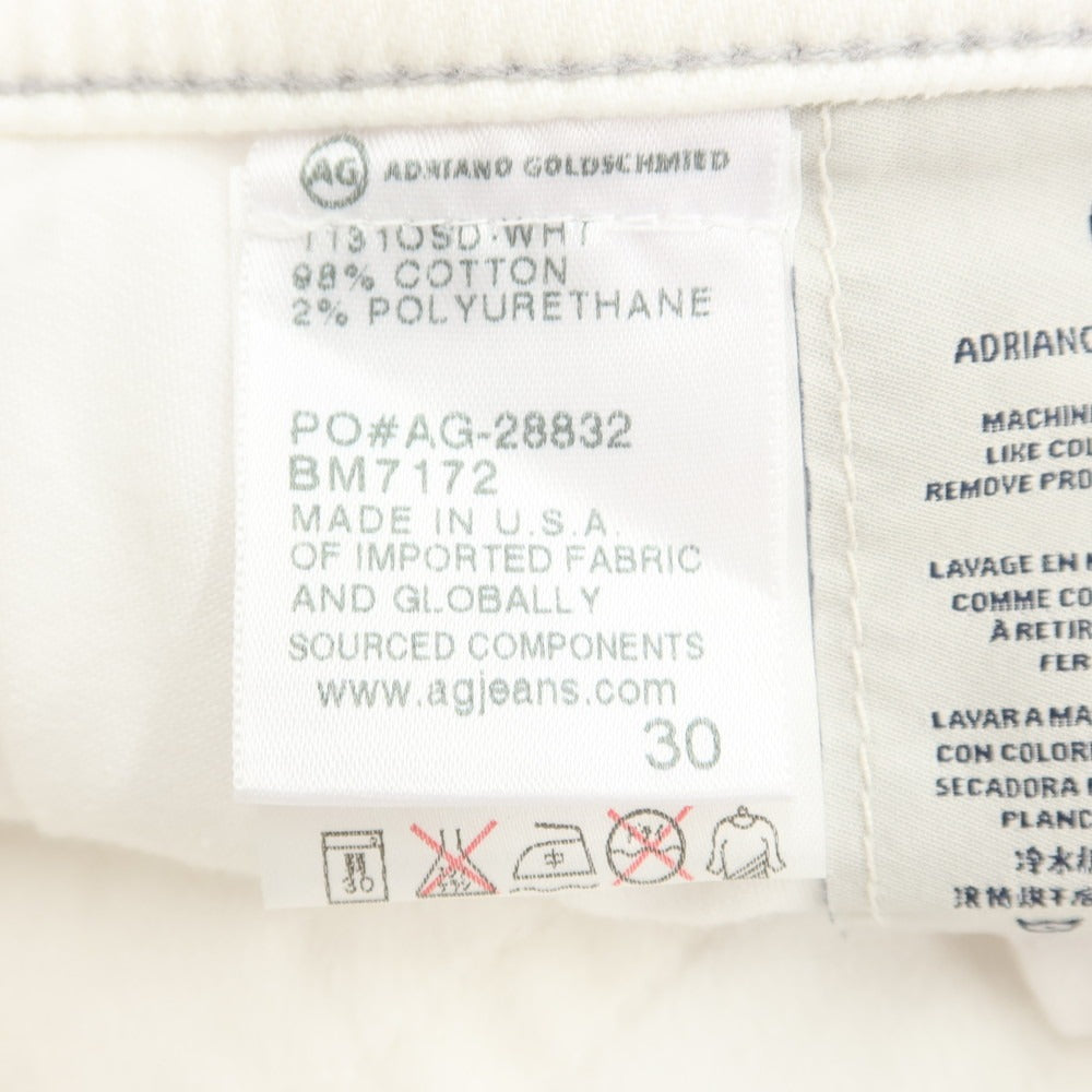 [Used] AG Adriano Goldschmied Stretch Denim Jeans White [30] [Condition Rank A] [Men&