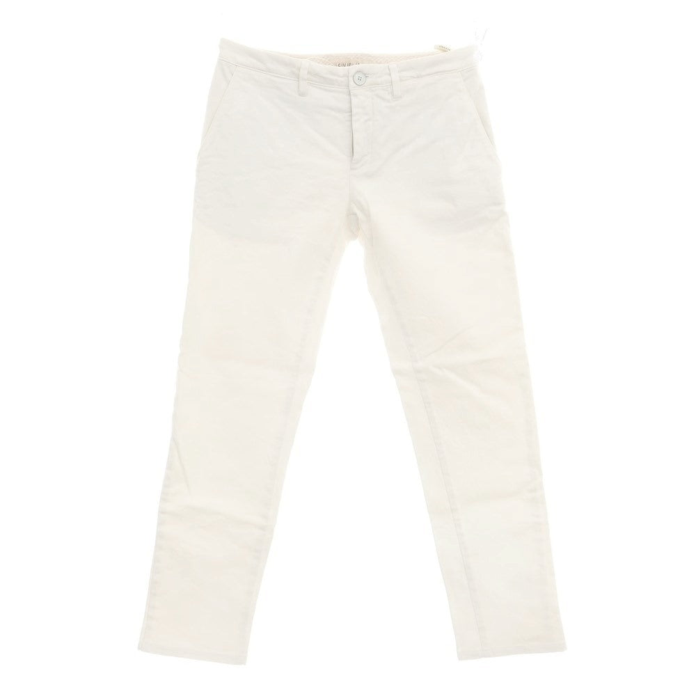 [Used] SIVIGLIA Stretch Cotton Casual Slacks Pants Ivory [32] [Condition Rank B] [Men&