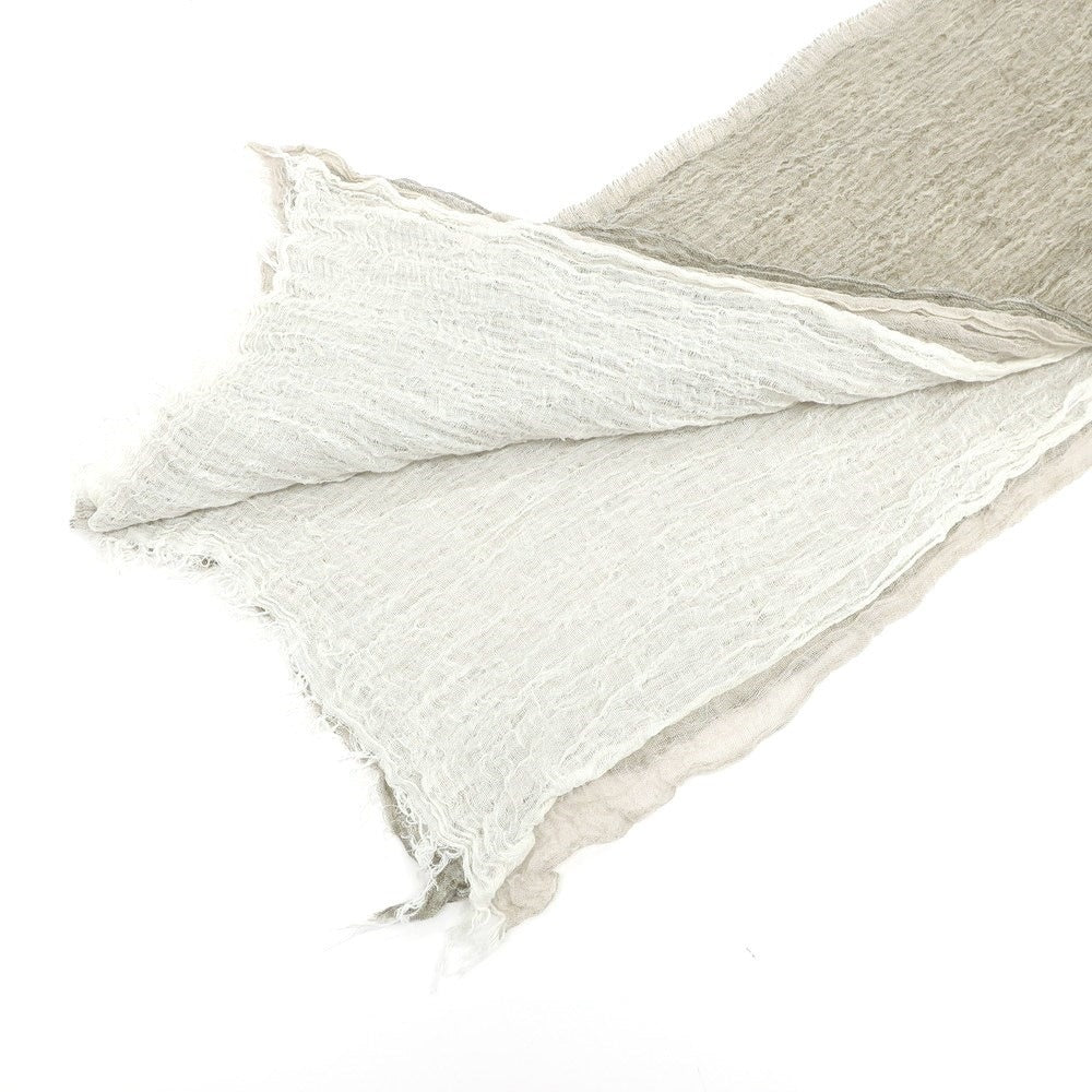 [Used] Altea Linen Cotton Stole Greige x White [Condition Rank A] [Men&