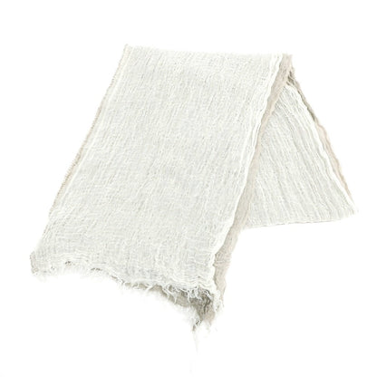 [Used] Altea Linen Cotton Stole Greige x White [Condition Rank A] [Men&