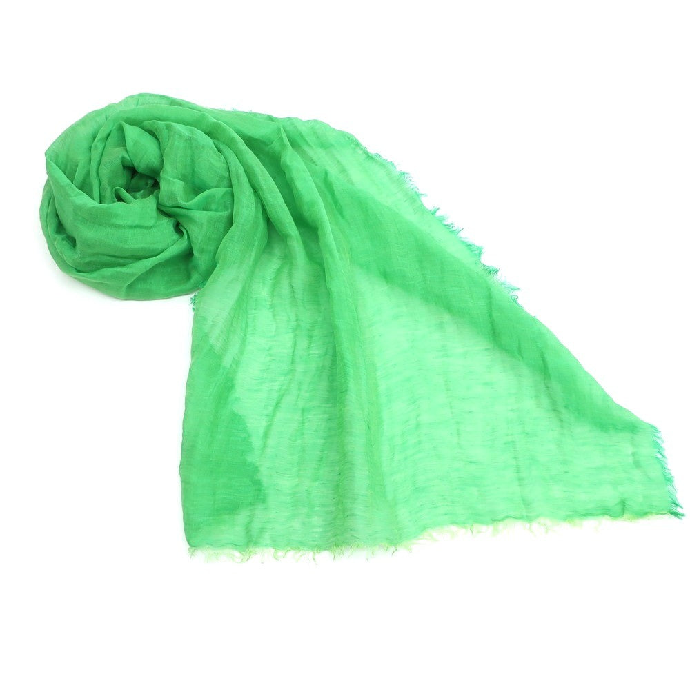 [Used] Altea Linen Rayon Cotton Stole Green [Condition Rank A] [Men&