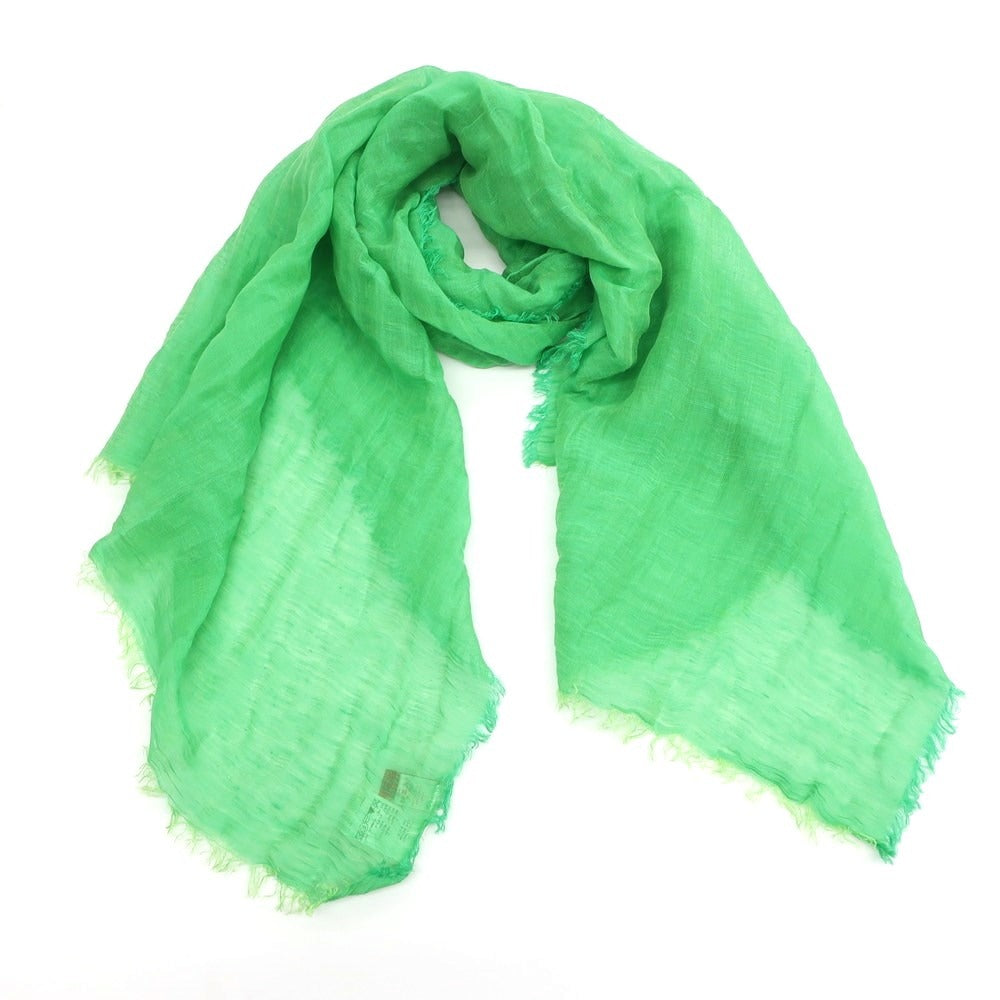 [Used] Altea Linen Rayon Cotton Stole Green [Condition Rank A] [Men&