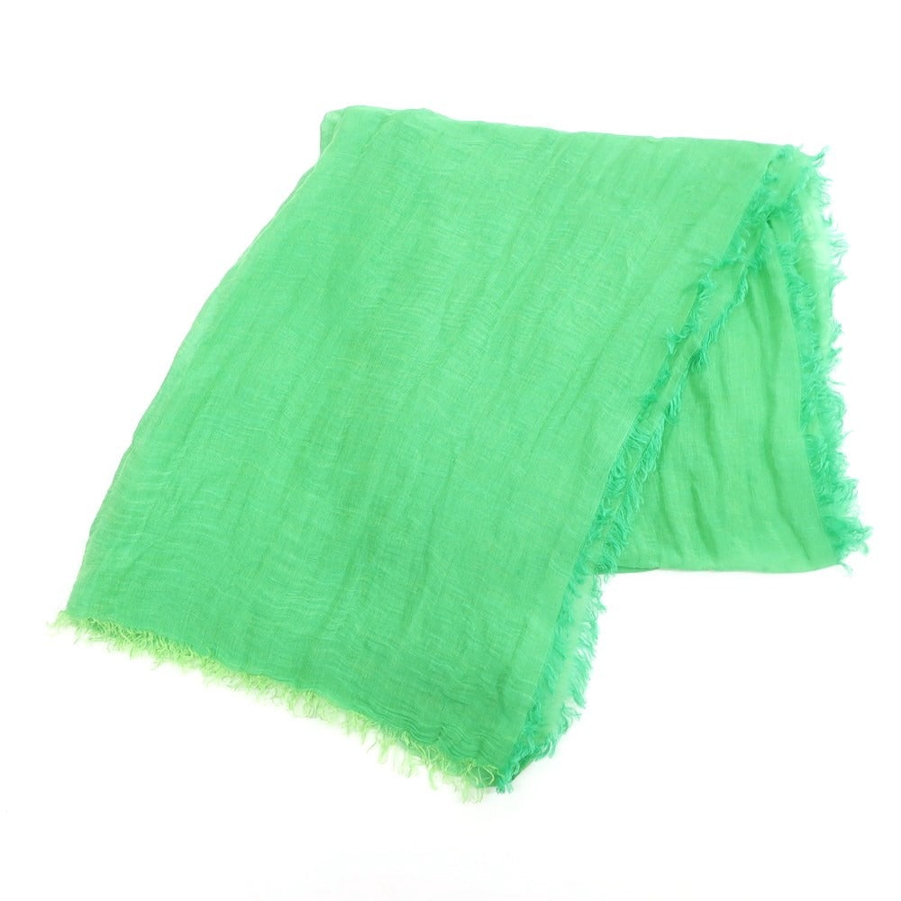 [Used] Altea Linen Rayon Cotton Stole Green [Condition Rank A] [Men&