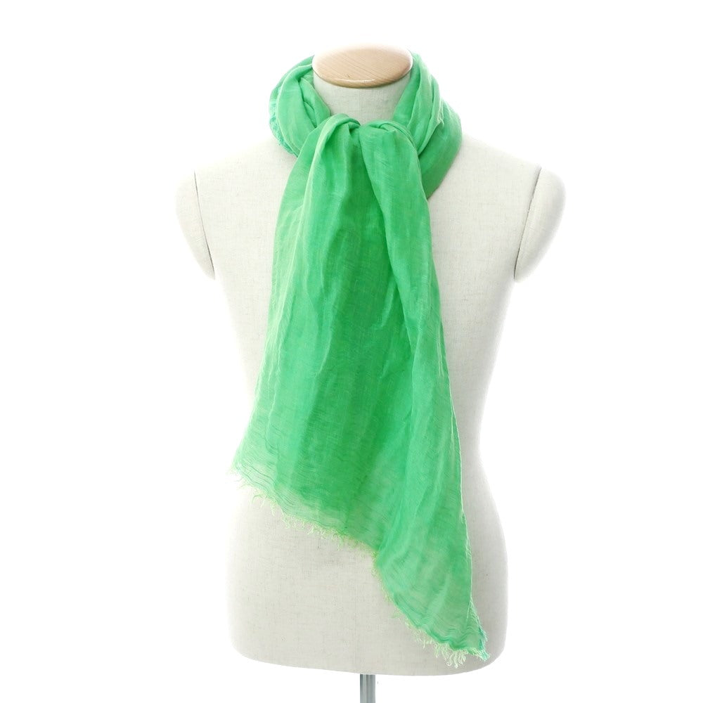 [Used] Altea Linen Rayon Cotton Stole Green [Condition Rank A] [Men&