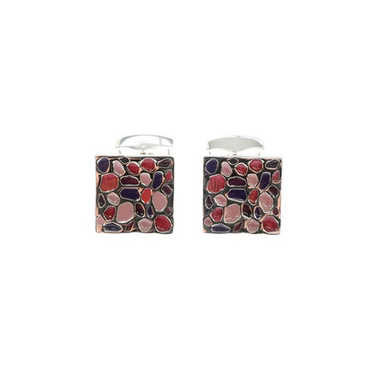 [Used] TATEOSSIAN Cufflinks, Silver x Pink [Condition Rank A] [Men&