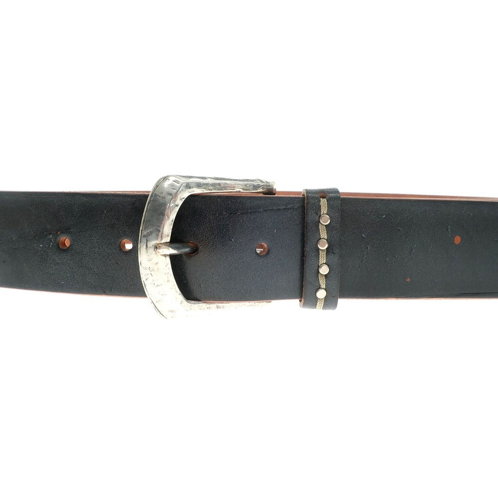 [Used] Frank Daniel FRANK DANIEL Leather Belt Dark Navy [80/32] [Condition Rank A] [Men&