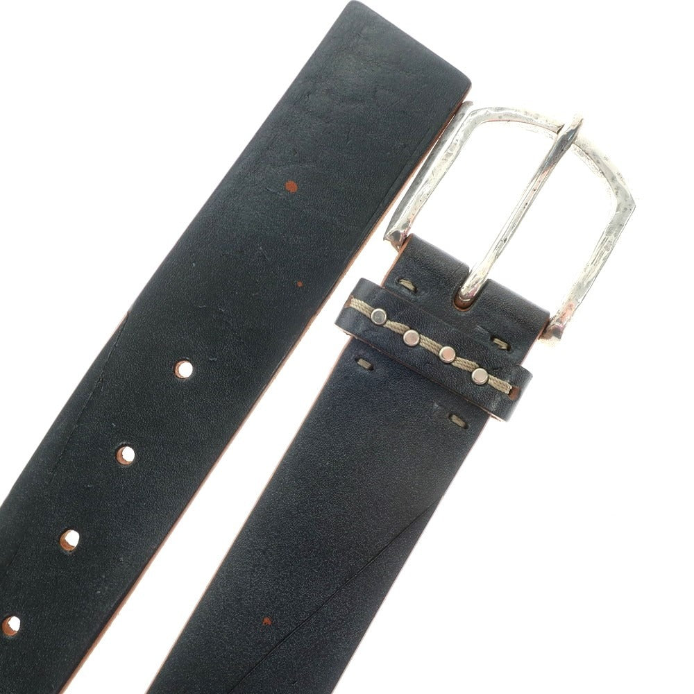 [Used] Frank Daniel FRANK DANIEL Leather Belt Dark Navy [80/32] [Condition Rank A] [Men&