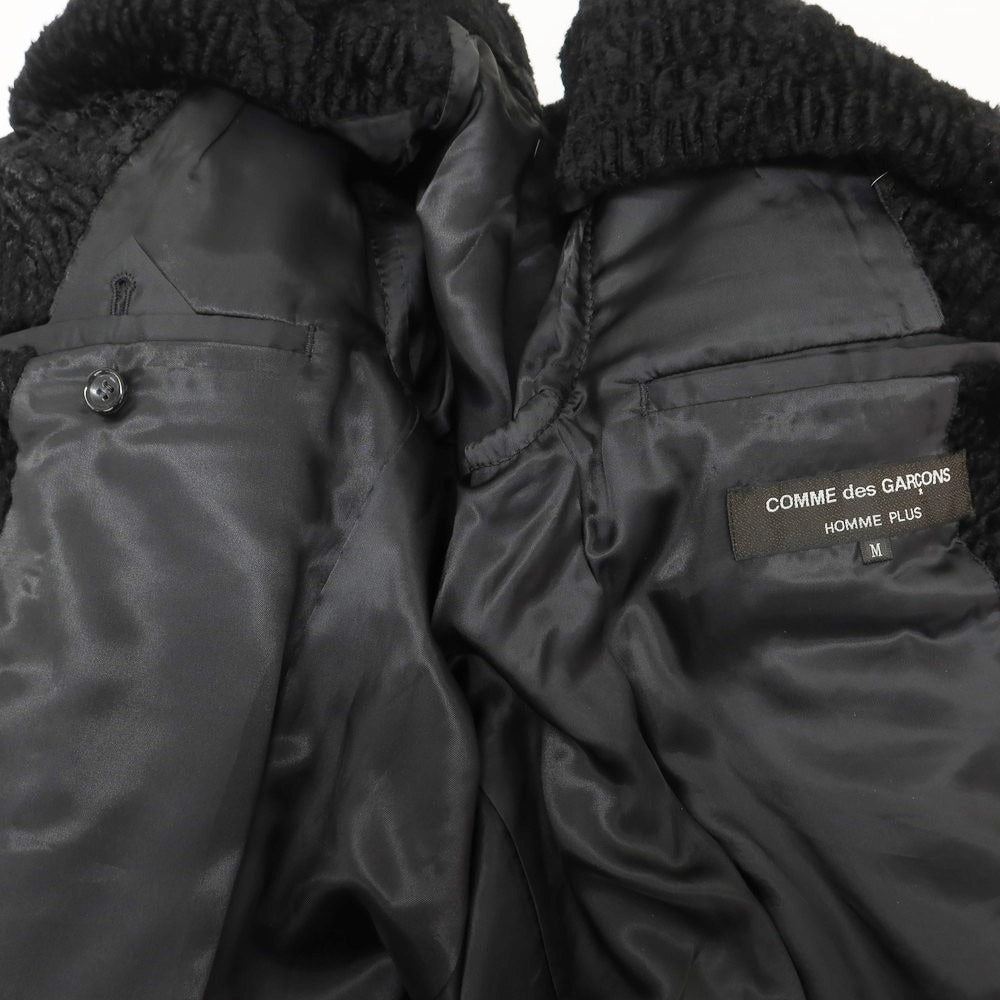 【中古】コムデギャルソンオムプリュス COMME des GARCONS HOMME PLUS 2023年秋冬 ウール系 チェスターフィールドコート ブラック【 M 】【 状態ランクA 】【 メンズ 】 [EPD]