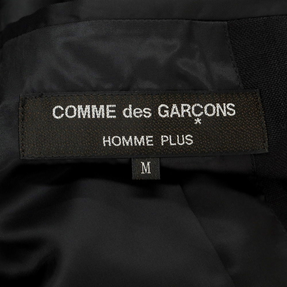 【中古】コムデギャルソンオムプリュス COMME des GARCONS HOMME PLUS 2023年秋冬 ウール 裾フェイクファー カジュアルジャケット ブラック【サイズM】【BLK】【A/W】【状態ランクA】【メンズ】【758997】