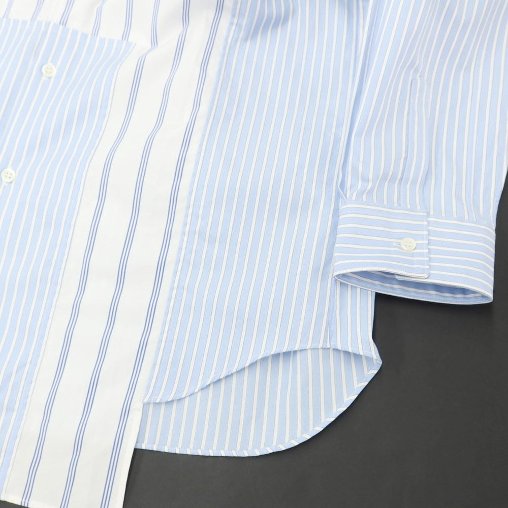 [Used] COMME des GARCONS SHIRT 2023 Autumn/Winter Striped Shirt Light Blue x White [L] [Condition Rank A] [Men&