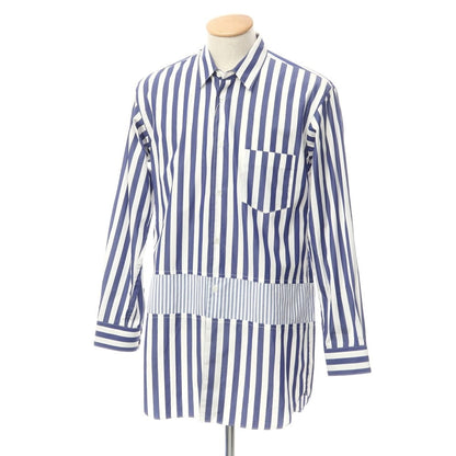 [Used] COMME des GARCONS SHIRT 2023 Autumn/Winter Striped Shirt White x Navy [S] [Condition Rank A] [Men&