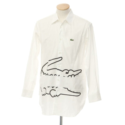 [Used] COMME des GARCONS SHIRT × LACOSTE 2023 Fall/Winter Casual Shirt White [S] [Condition Rank A] [Men&