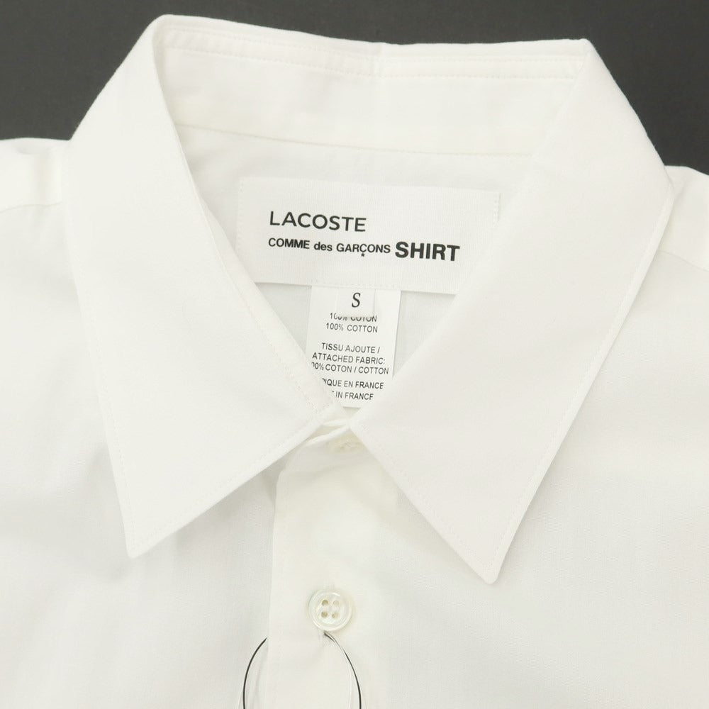 [Used] COMME des GARCONS SHIRT × LACOSTE 2023 Fall/Winter Casual Shirt White [S] [Condition Rank A] [Men&