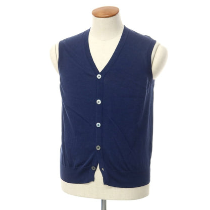 [Used] Drumohr Cotton Knit Vest Navy [Size 46] [NVY] [S/S] [Condition Rank B] [Men&