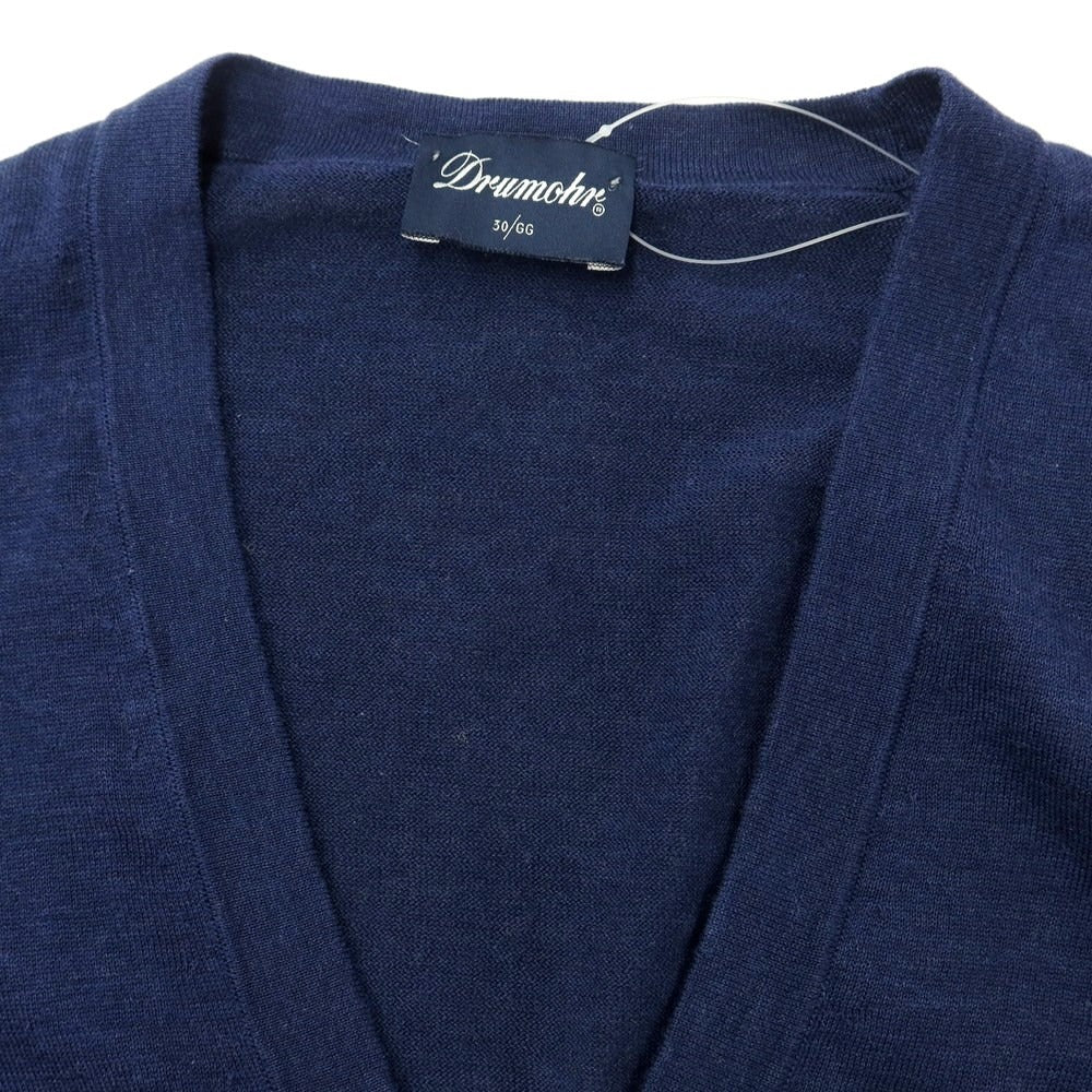 [Used] Drumohr Cotton Knit Vest Navy [Size 46] [NVY] [S/S] [Condition Rank B] [Men&