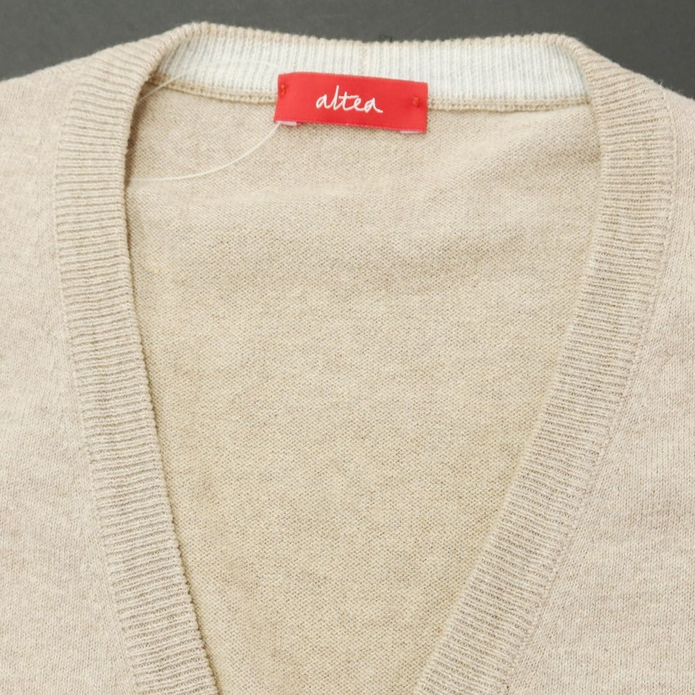 [Used] Altea Cotton Knit Vest Beige [Size S] [BEI] [S/S] [Condition Rank B] [Men&