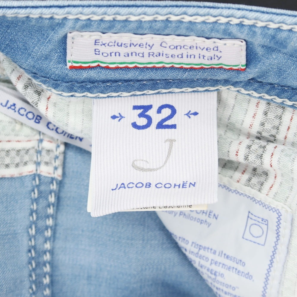 【中古】ヤコブコーエン JACOB COHEN J622 ライトオンス デニムパンツ ジーンズ ライトブルー【 32 】【 状態ランクB 】【 メンズ 】