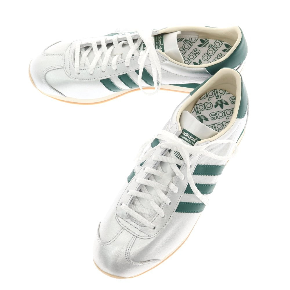 【中古】【未使用】アディダス adidas COUNTRY OG レザー スニーカー シルバーxグリーン【 27 】【 状態ランクS 】【 メンズ 】