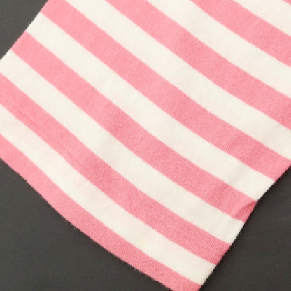 [Used] COMME des GARCONS HOMME PLUS 2020 Spring/Summer Cotton Striped Long Sleeve T-Shirt Pink x White [L] [Condition Rank C] [Men&