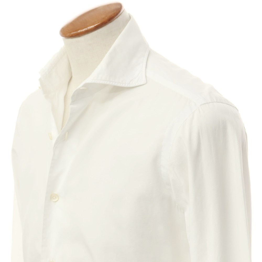 [Used] BARBA DANDY LIFE Cotton Horizontal Collar Dress Shirt White [39] [Condition Rank D] [Men&