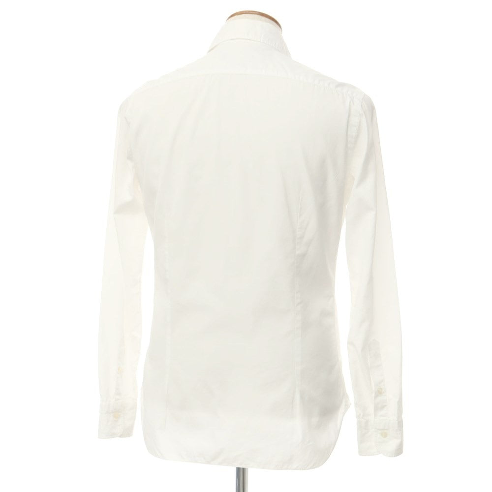 [Used] BARBA DANDY LIFE Cotton Horizontal Collar Dress Shirt White [39] [Condition Rank D] [Men&