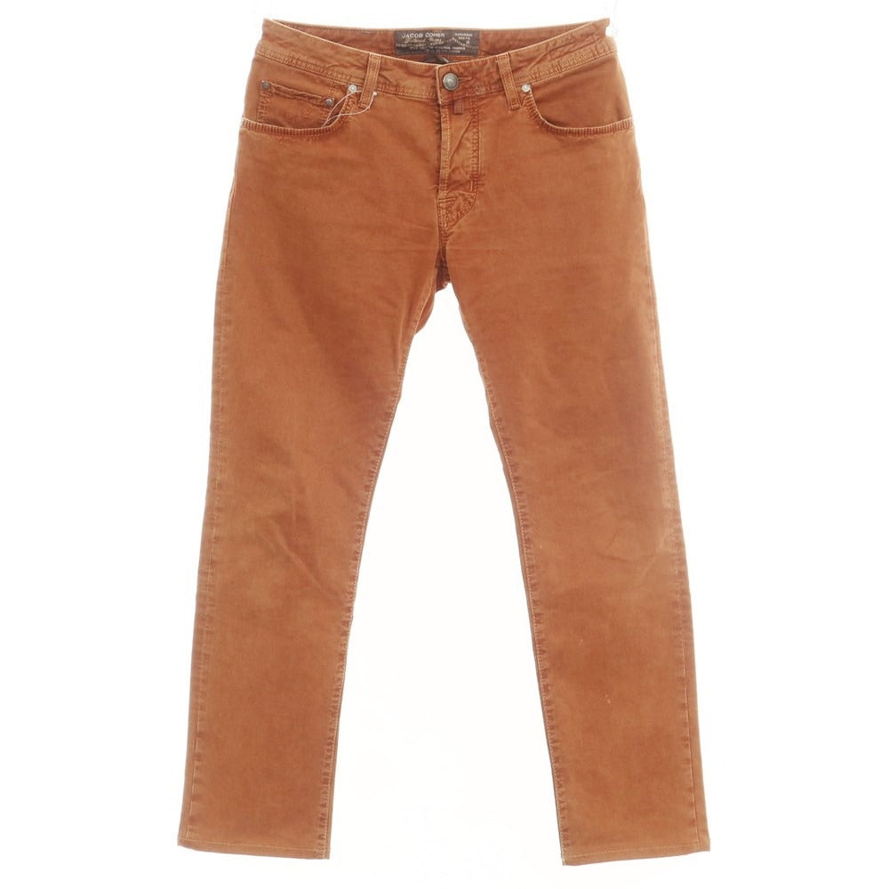 [Used] JACOB COHEN Stretch Cotton 5 Pocket Pants Orange Brown [Size 32] [BRW] [S/S/A/W] [Condition Rank C] [Men&