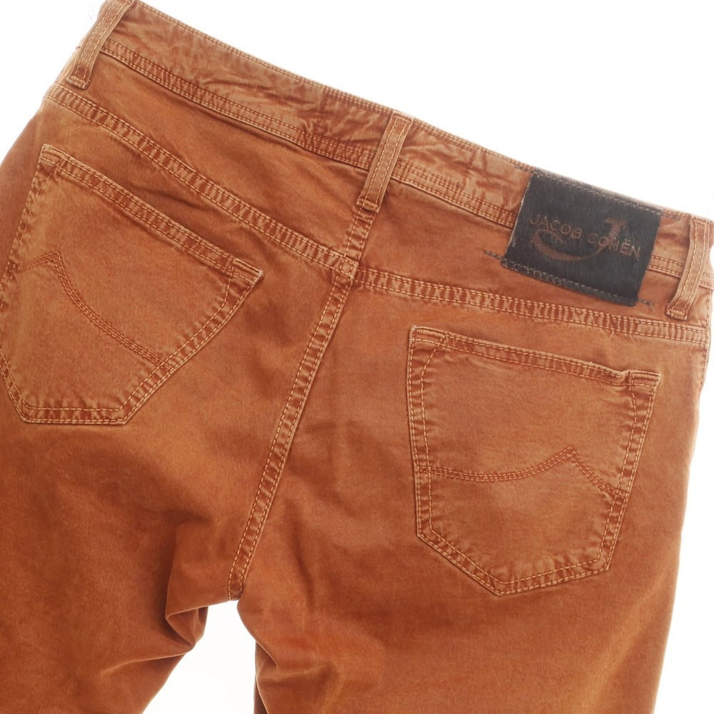 [Used] JACOB COHEN Stretch Cotton 5 Pocket Pants Orange Brown [Size 32] [BRW] [S/S/A/W] [Condition Rank C] [Men&