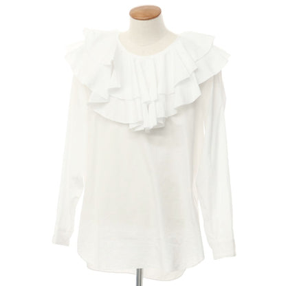 [Used] COMME des GARCONS HOMME PLUS Spring/Summer 2023 Cotton Ruffle Pullover Shirt White [M] [Condition Rank B] [Men&