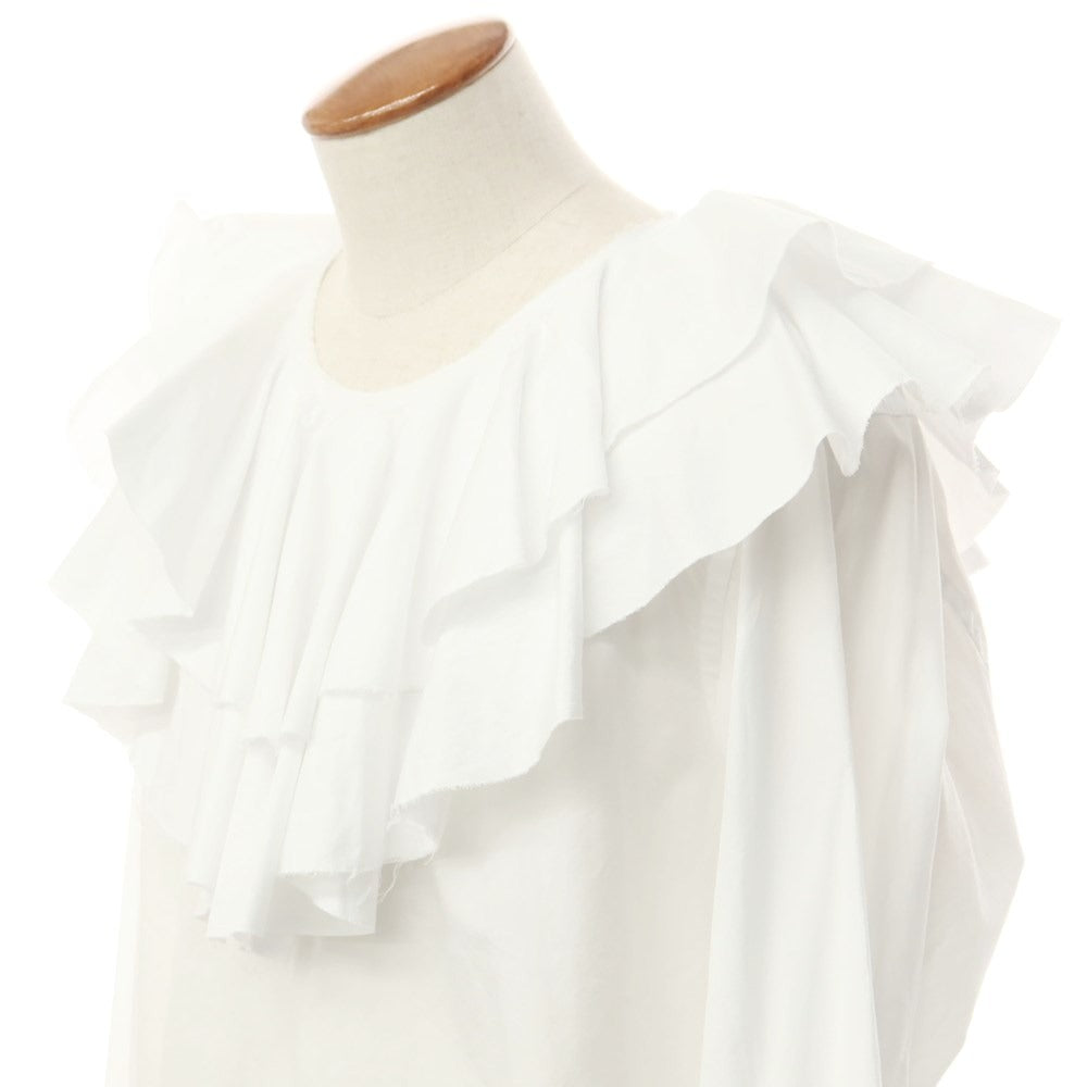 [Used] COMME des GARCONS HOMME PLUS Spring/Summer 2023 Cotton Ruffle Pullover Shirt White [M] [Condition Rank B] [Men&