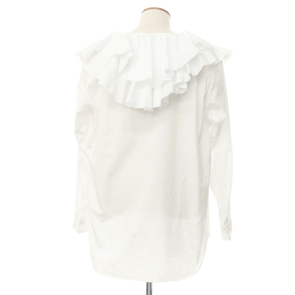 [Used] COMME des GARCONS HOMME PLUS Spring/Summer 2023 Cotton Ruffle Pullover Shirt White [M] [Condition Rank B] [Men&