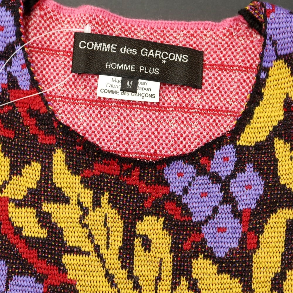 【中古】コムデギャルソンオムプリュス COMME des GARCONS HOMME PLUS 2022年春夏 ミドルゲージウールアクリル ニットベスト ピンク【 M 】【 状態ランクA 】【 メンズ 】