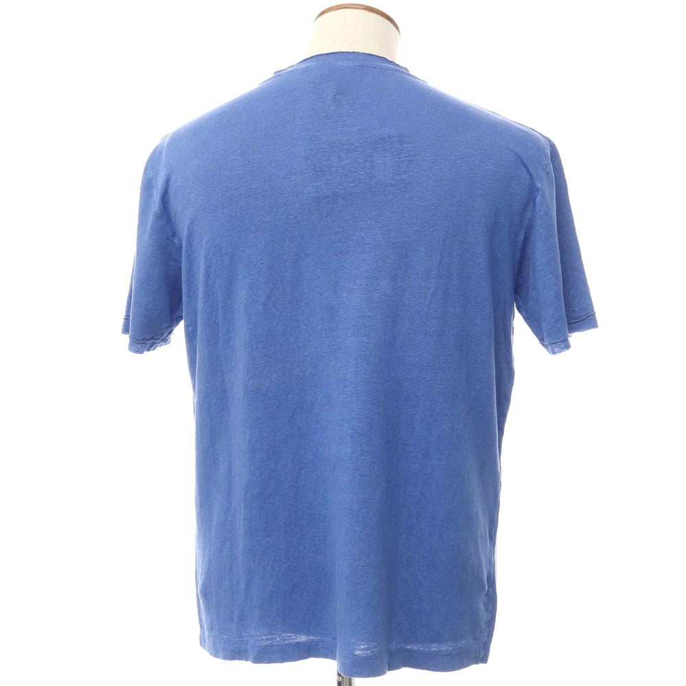 [Used] Daniel Fiesoli DANIELE FIESOLI Stretch Linen Crew Neck Short Sleeve Knit Smalt Blue [M] [Condition Rank B] ​​[Men&