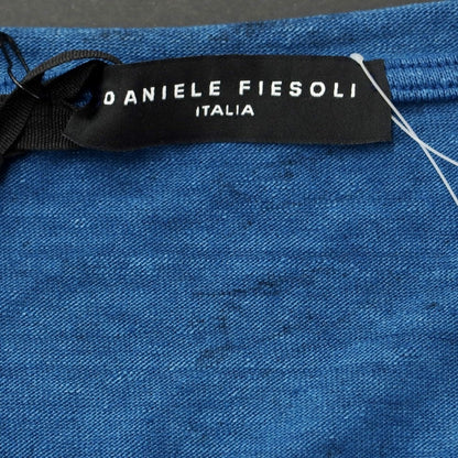 【中古】ダニエルフィエゾーリ DANIELE FIESOLI ストレッチリネン クルーネック 半袖ニット グリーンブルー系【 L 】【 状態ランクA 】【 メンズ 】
[BPD]