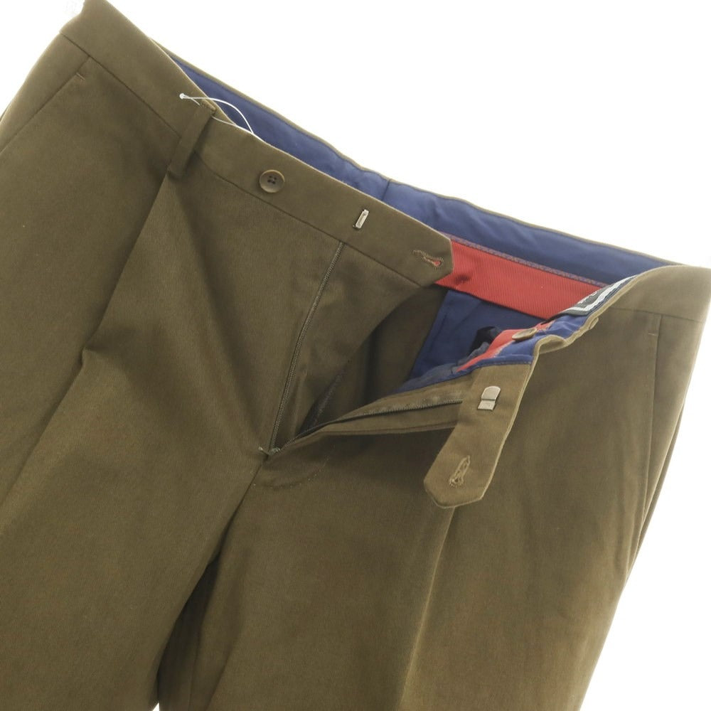 [Used] [Unused] MARCO ZANINI Cotton Casual Slacks Pants Olive Color [Size 52] [KAK] [S/S] [Condition Rank S] [Men&