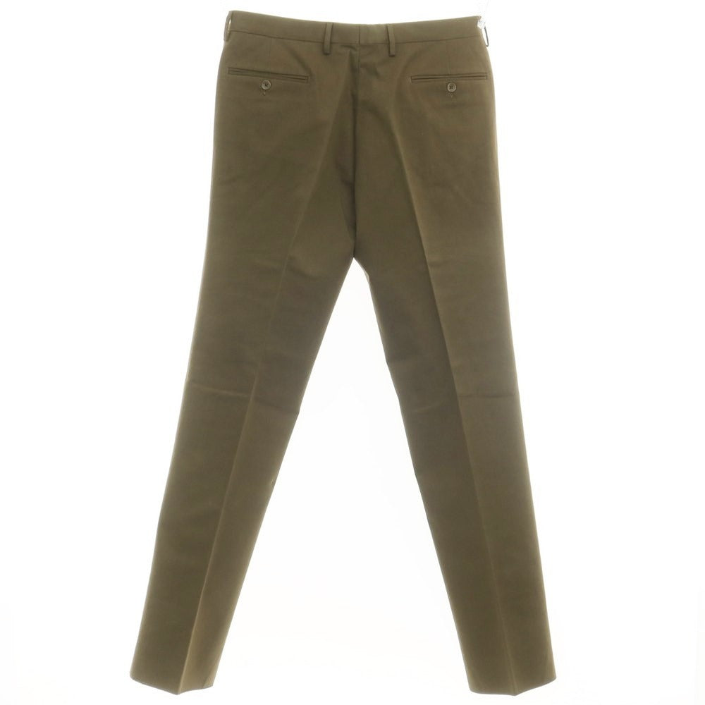 [Used] [Unused] MARCO ZANINI Cotton Casual Slacks Pants Olive Color [Size 52] [KAK] [S/S] [Condition Rank S] [Men&